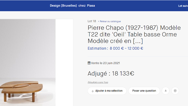 table t22 oeil chapo